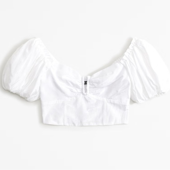 COPY - Abercrombie Drama Puff Sweetheart Top - Picture 2 of 2